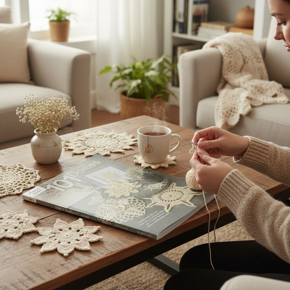 101 Doilies published by Annie's Crochet pattern book for crocheting doilies